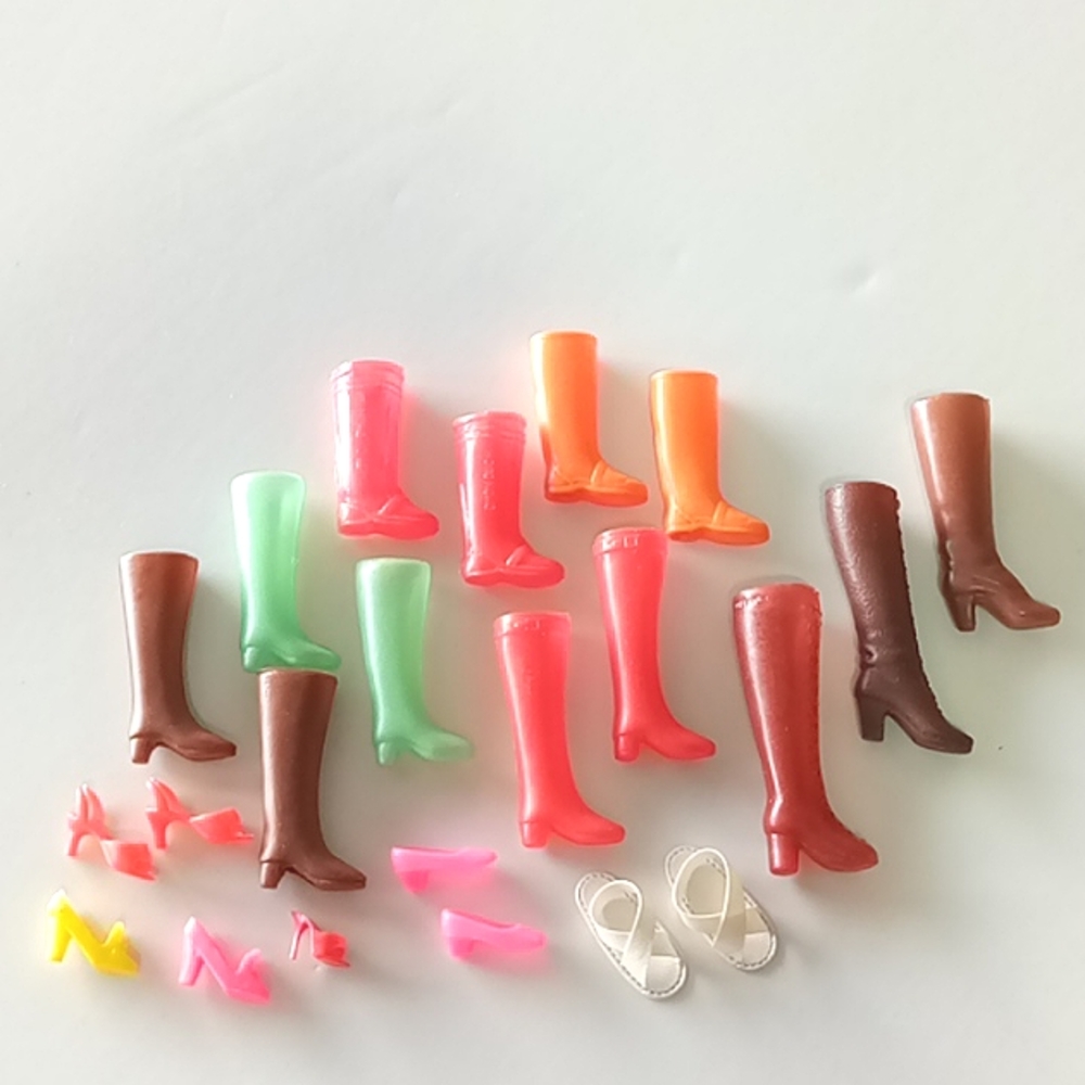 Lot of Vintage Doll Shoes